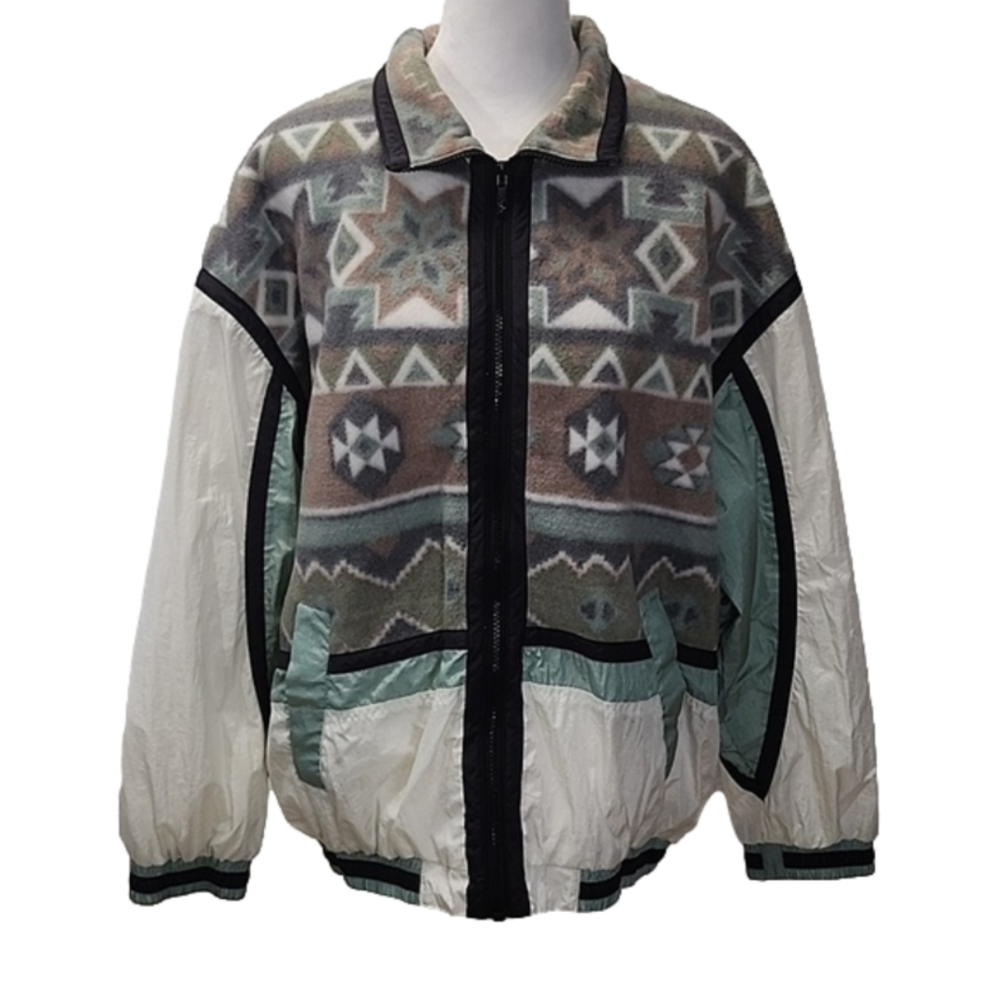 Misty Valley AZTEC FLEECE Jacket Size Xl